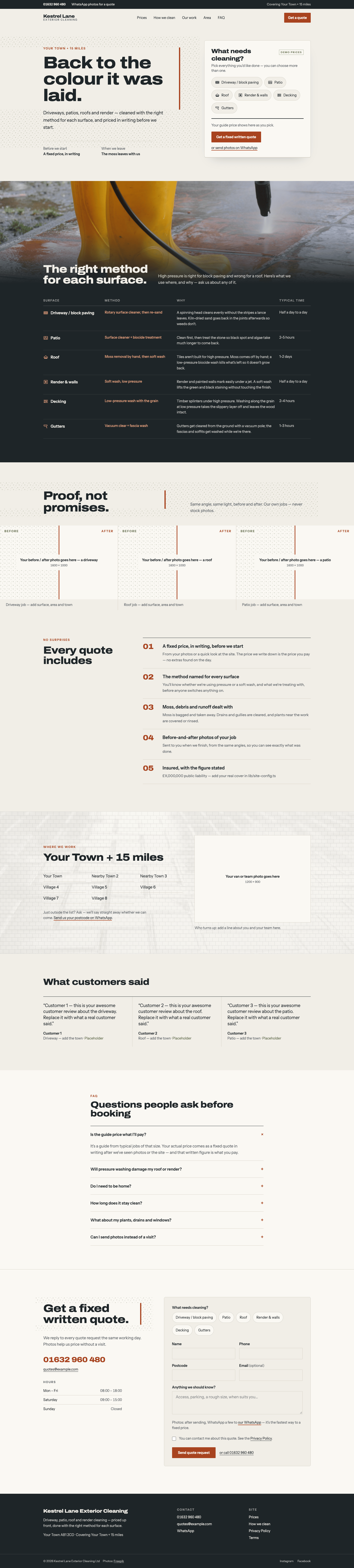 Exterior Cleaning Kit — full page screenshot