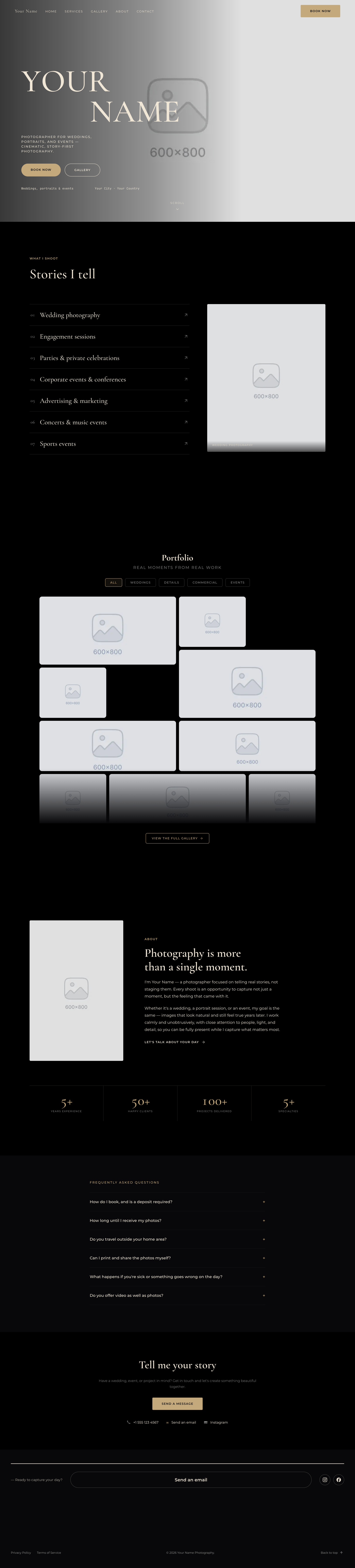 Photography Kit — full page screenshot