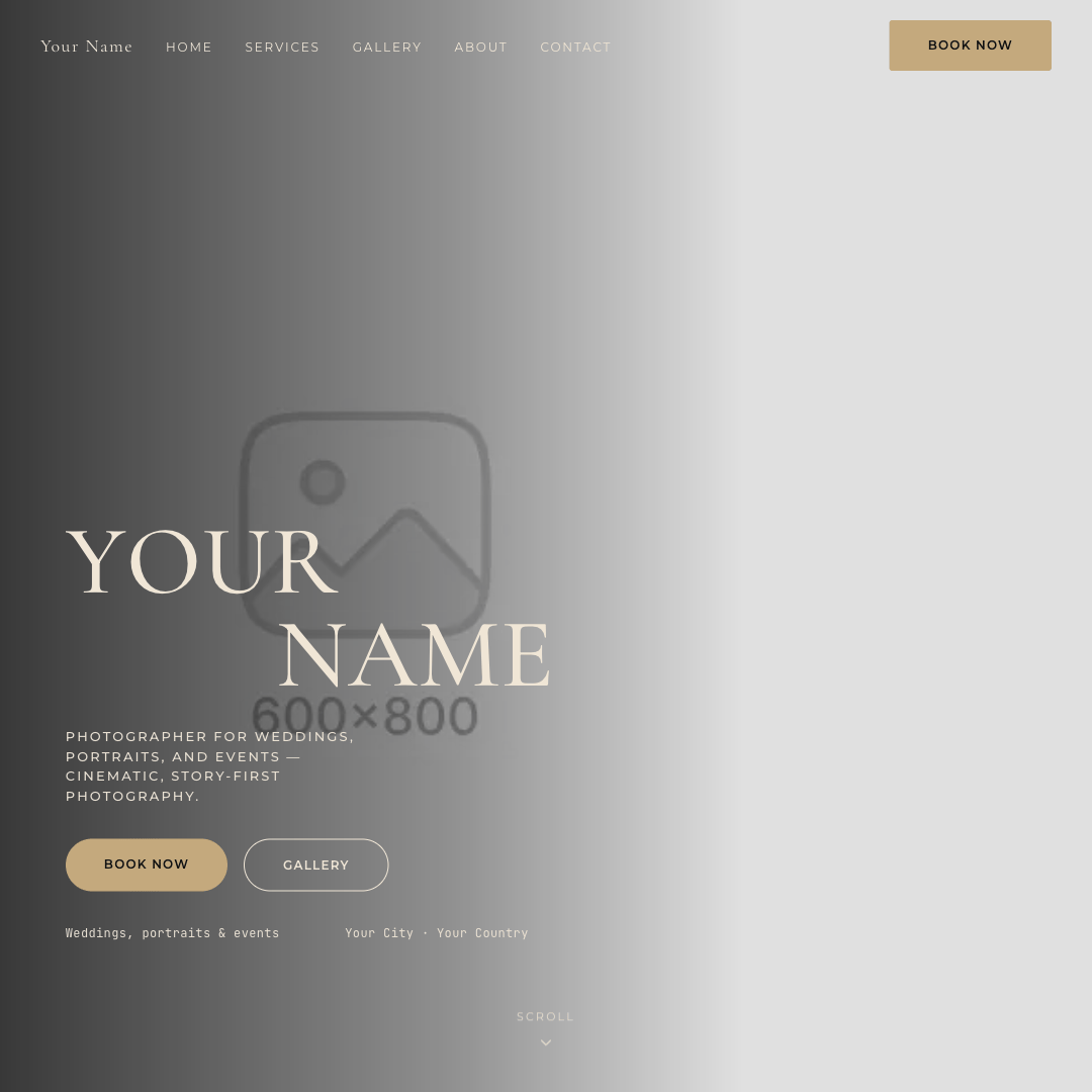 Photography Kit — template screenshot